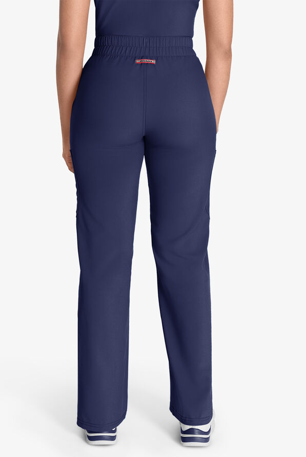 Dickies EDS NXT Women's 5-Pocket Straight Leg Cargo Scrub Pants - Navy - 4