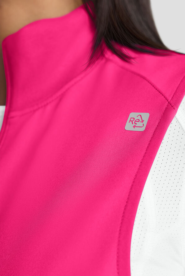 Chaleco médico ReSurge Ebro con cremallera y 6 bolsillos para mujer - Reactive Pink - 5