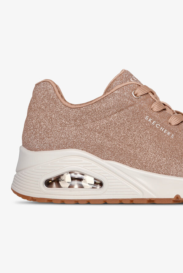 Skechers Street UNO - GLITTER BOMB Fine Glitter Athletic Lace Up Nursing Shoes - null - 4