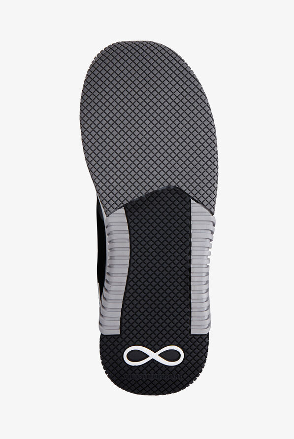 Infinity by Cherokee Women's Dart Black/ Reflective Athletic Lace Up Shoes - null - 6