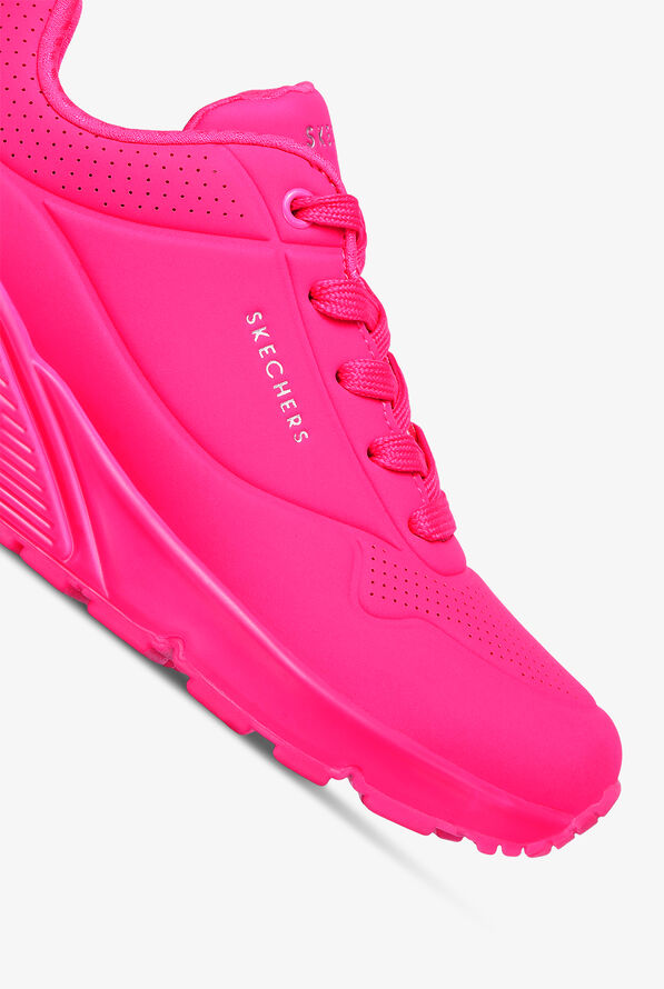Skechers Street Women's UNO NIGHT SHADES Hot Pink Athletic Lace