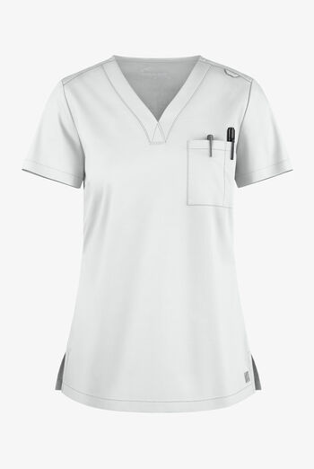 Butter-Soft STRETCH Women's 2-Pocket V-Neck Tuck-In Scrub Top