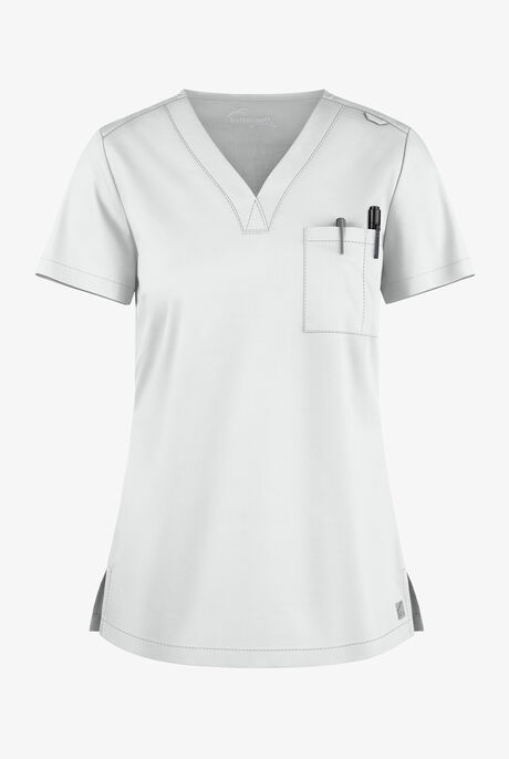 Butter-Soft STRETCH Women's 2-Pocket V-Neck Tuck-In Scrub Top