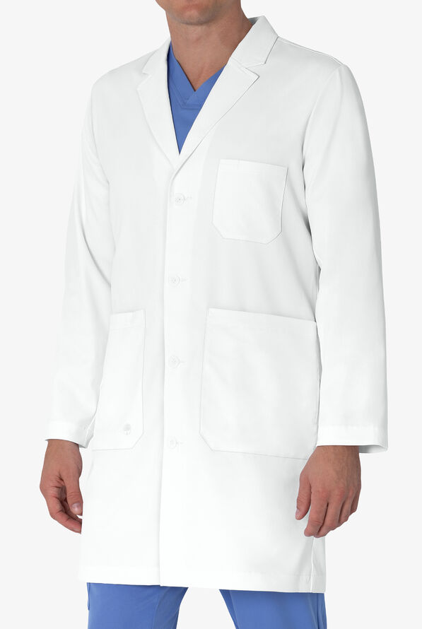 Bata de laboratorio Healing Hands the White Coat Minimalist Luke con 4 botones y 4 bolsillos para hombre - White - 2