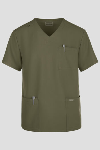 Camisa m&eacute;dica Cherokee Workwear Originals Ultra con cuello en V y 3 bolsillos para hombre