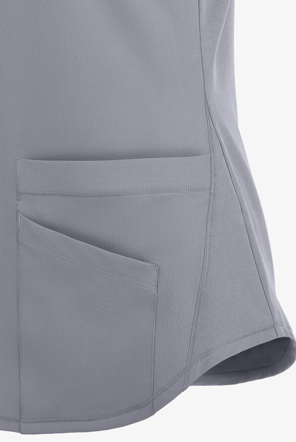 Skechers by Barco Breeze Women's 3-Pocket STRETCH V-Neck Scrub Top - Moonstruck - 4