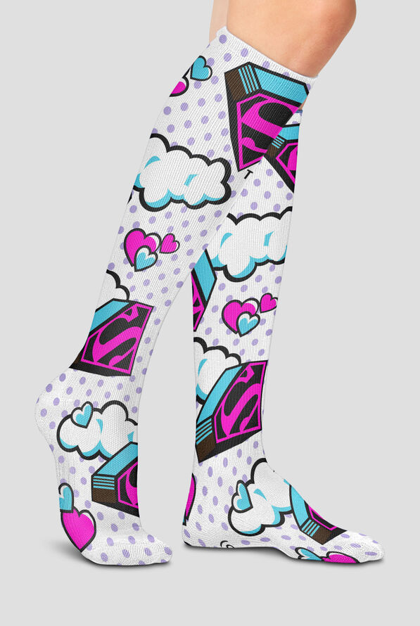 Tooniforms Super Duper Women's Wide Calf 10-15 mmHG Light Compression Socks - null - 3