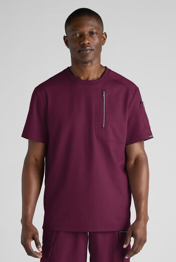 Advantage STRETCH Men's 3-Pocket Crew Neck Scrub Top