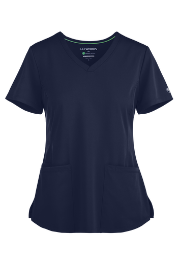 HH Works by Healing Hands Monica Women's 4-Pocket STRETCH V-Neck Scrub Top