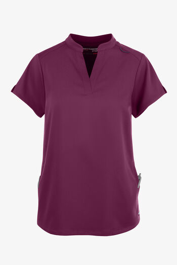 Grey's Anatomy by Barco Spandex STRETCH Avery Women's 2-Pocket Notch Sleeve V-Neck Scrub Top