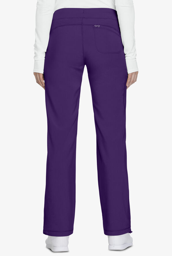 Infinity Women's 4-Pocket STRETCH Drawstring Scrub Pants - Petite - Grape - 2