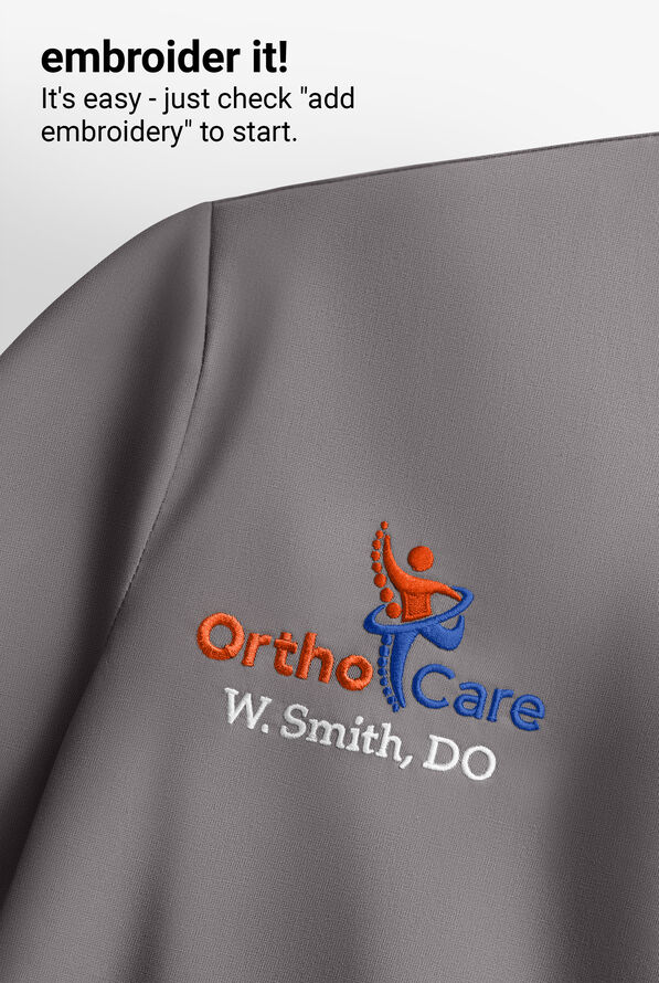 Butter-Soft Core Women's 2-Pocket V-Neck Scrub Top - Grey Stone - 5