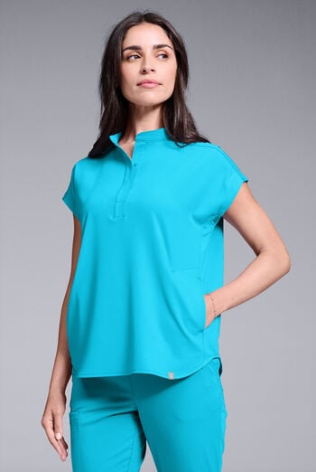 Hypothesis Women's Meta Oversized Dolman Sleeve Scrub Top