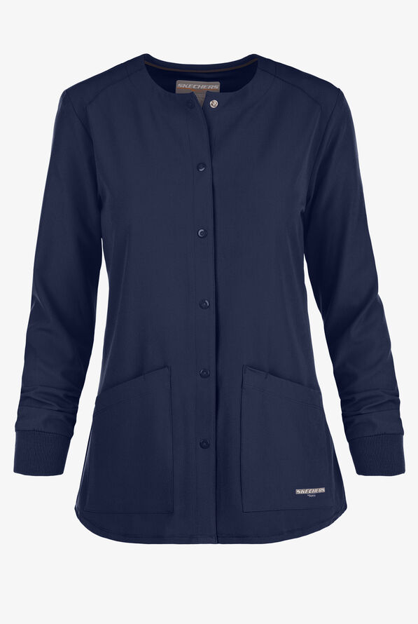 Chaqueta médica abrigada Skechers by Barco Stability STRETCH con 2 bolsillos para mujer - Navy - 1