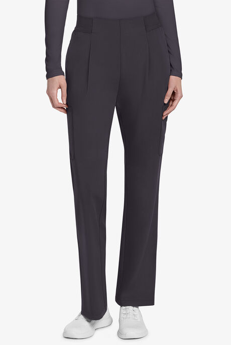 Cherokee Atmos Women's 4-Pocket STRETCH Coolmax Cargo Moderate Flare Scrub Pants