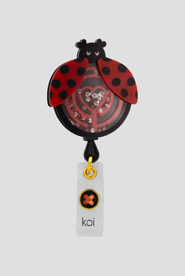 Koi Ladybug Maze Shaker ID Badge Holder - null - 1