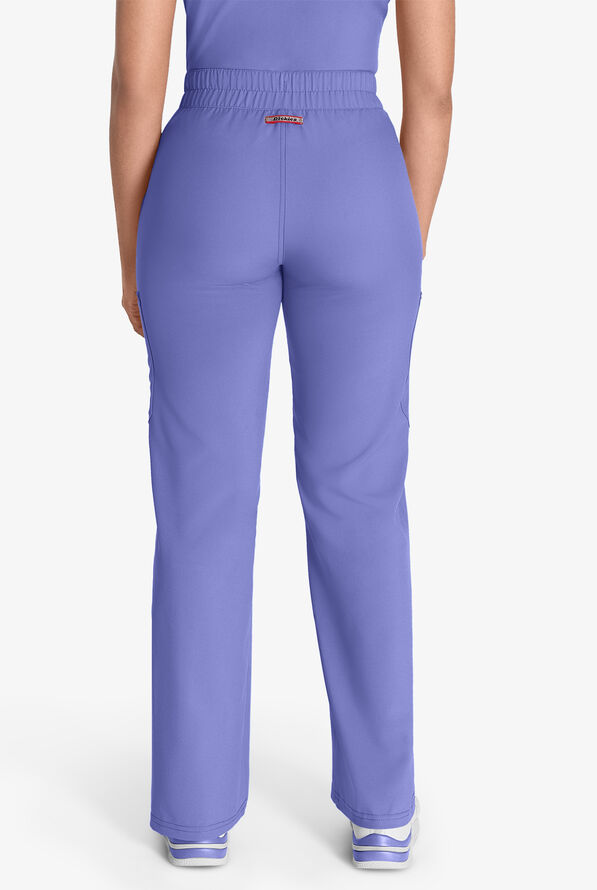 Dickies EDS NXT Women's 5-Pocket Straight Leg Cargo Scrub Pants - Ceil Blue - 4