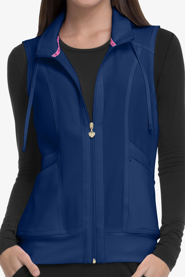Heartsoul Break on Through Vest with Removable Hoodie, Scrub Vests