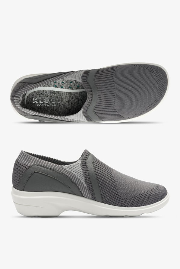 Klogs Evolve Women's Slip On Nursing Shoes - Steel Gray - 1