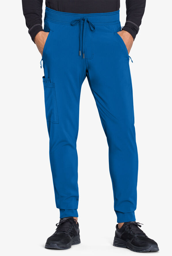 Pantalón médico Cherokee Infinity tall estilo cargo jogger con 5 bolsillos para hombre - Royal - 1