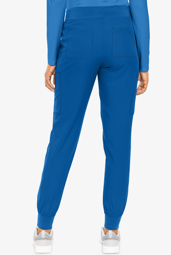 Med Couture Insight Women's 6-Pocket Cargo Jogger Scrub Pants - Royal - 4