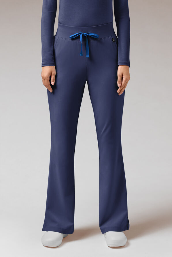 Patanlón médico Hypothesis Meta FL de tiro alto con piernas acampanadas y 7 bolsillos para mujer - Navy - 1