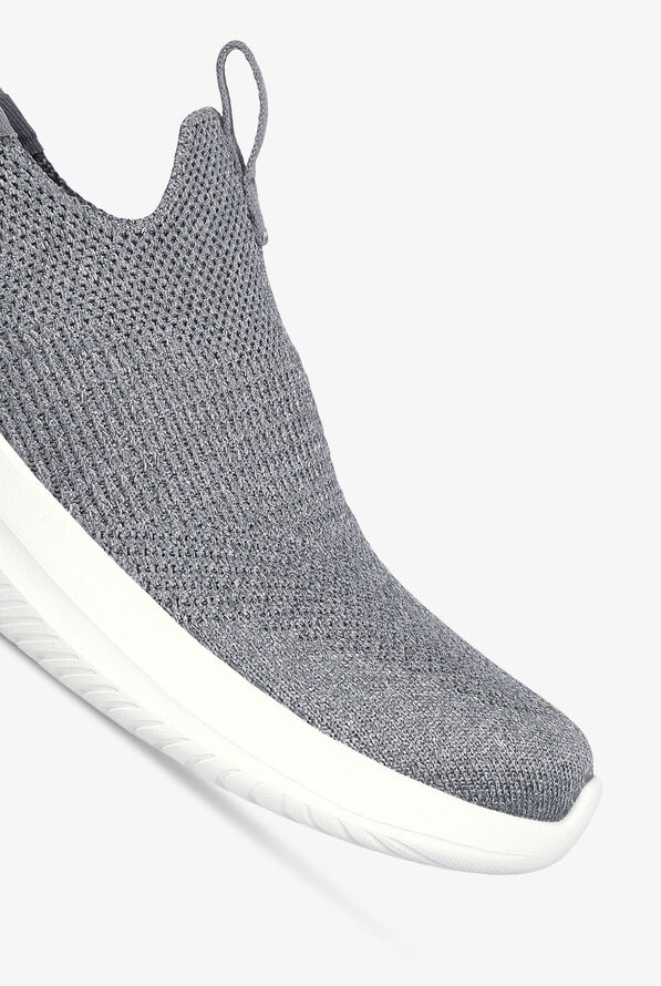 Skechers Sport Women's SLIP-INS ULTRA FLEX 3.0 Grey Athletic Nursing Shoes - null - 3