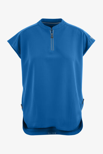 Healing Hands 360 Sandy Women's 2-Pocket STRETCH Dolman Sleeve Zip Mandarin Collar Scrub Top