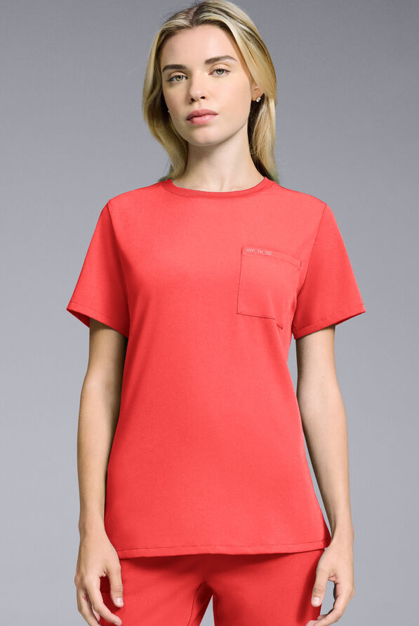 Hypothesis Women's Base Crew-Neck Tuck-In Scrub Top - Radiant - 1