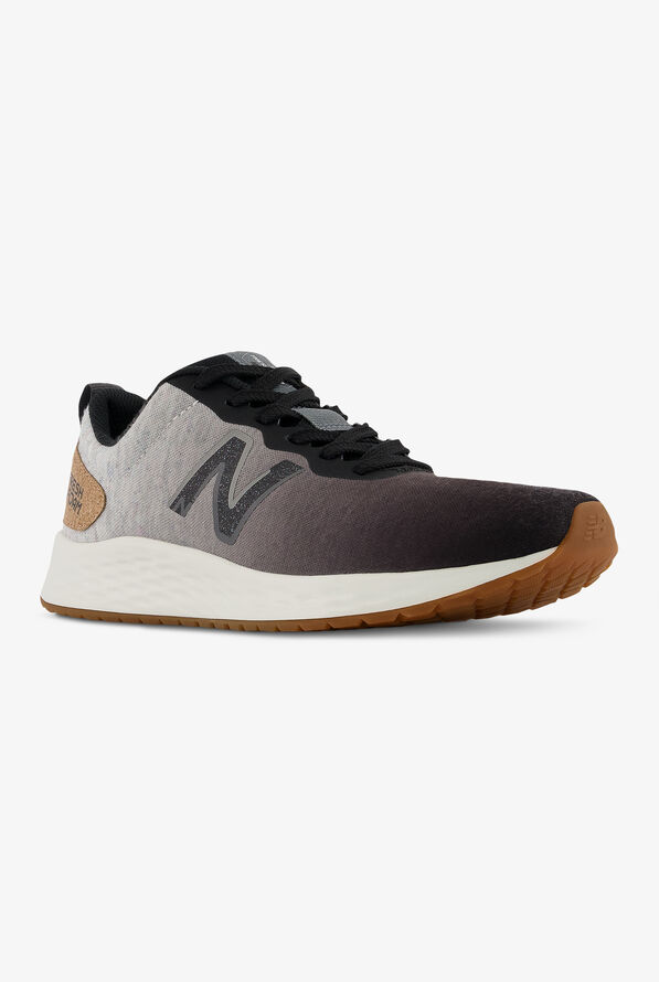 New Balance Women's Fresh Foam Arishi v3 Black/White Athletic Lace Up Nursing Shoes - null - 5