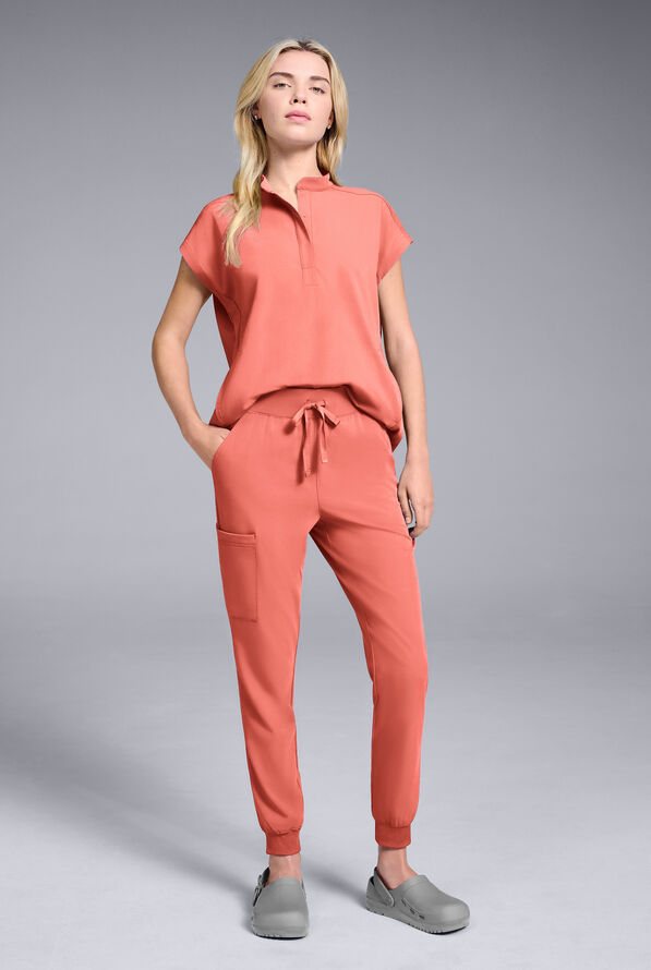 Blusa m&eacute;dica Hypothesis Meta de talla holgada con mangas dolm&aacute;n para mujer - Thermal Coral - 2