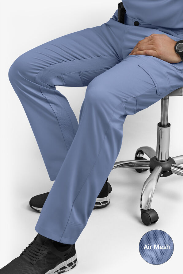 Pantalón médico UA Advantage STRETCH con paneles de malla y 7 bolsillos para hombre - Ceil Blue - 2