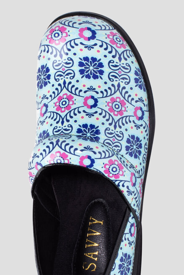 Savvy Women's Brandy Delia Blue Clogs - null - 2