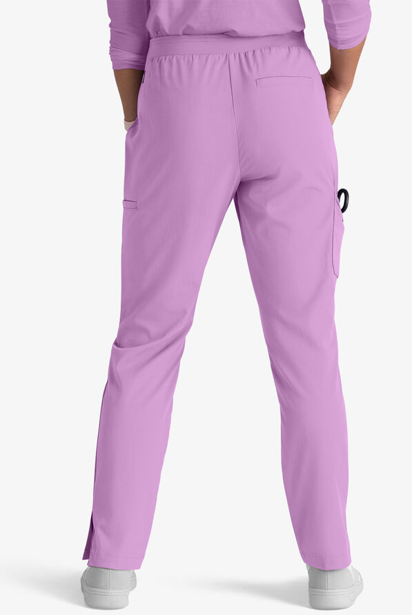 Grey's Anatomy by Barco Spandex STRETCH Serena Women's 7-Pocket Cargo Scrub Pants - Purple Freesia - 3