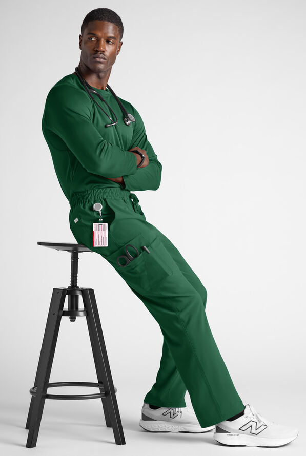 Easy STRETCH Men&rsquo;s 10-Pocket Scrub Pant - Hunter - 9