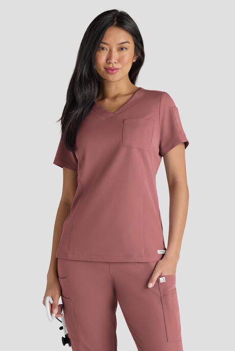 ReSurge Diamond Women's 3-Pocket V-Neck Tuck In / Wear Out Scrub Top