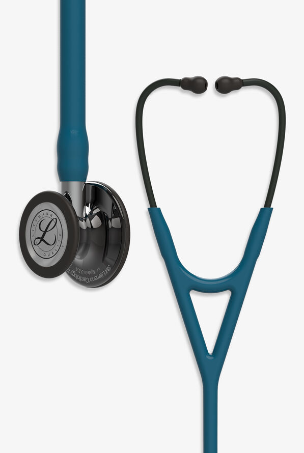 3M™ Littmann® Cardiology IV™ Smoke Finish Caribbean Tube Stethoscope - Caribbean Blue - 2
