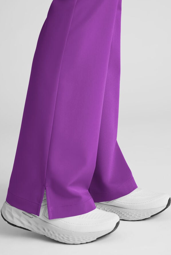 ReSurge Avon Women's 7-Pocket Flare Leg Cargo Scrub Pant - Fresh Purple - 6