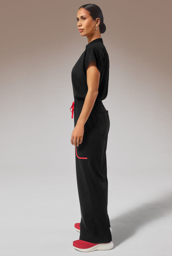 Mono m&eacute;dico Hypothesis (RED) con 6 bolsillos para mujer - Jet Black - 4