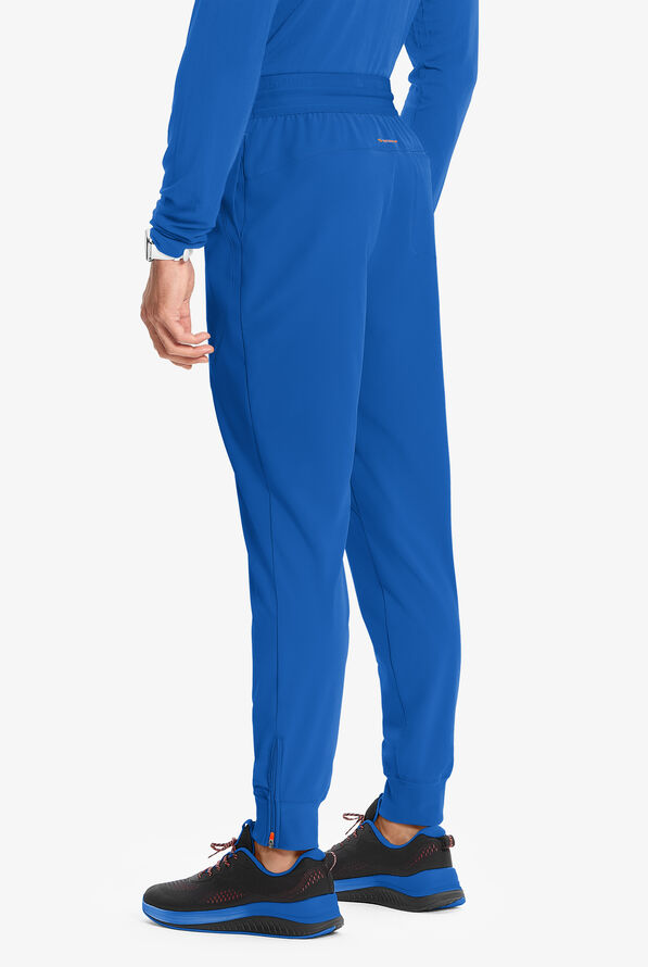 Pantal&oacute;n m&eacute;dico Infinity GNR8 STRETCH estilo cargo jogger con cord&oacute;n interior y 4 bolsillos para hombre - Royal/Vivid Orange - 4