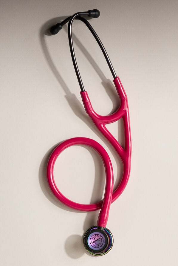 3M™ Littmann® Cardiology IV™ Rainbow Finish Raspberry Tube Stethoscope - Raspberry - 1