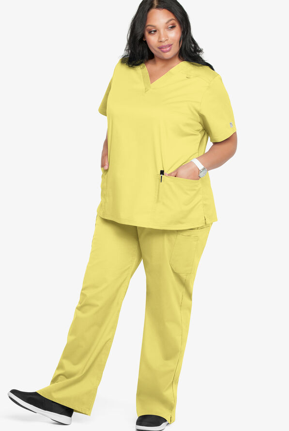 UA ButterSoft STRETCH VNeck Scrub Top, Plus Size Scrubs
