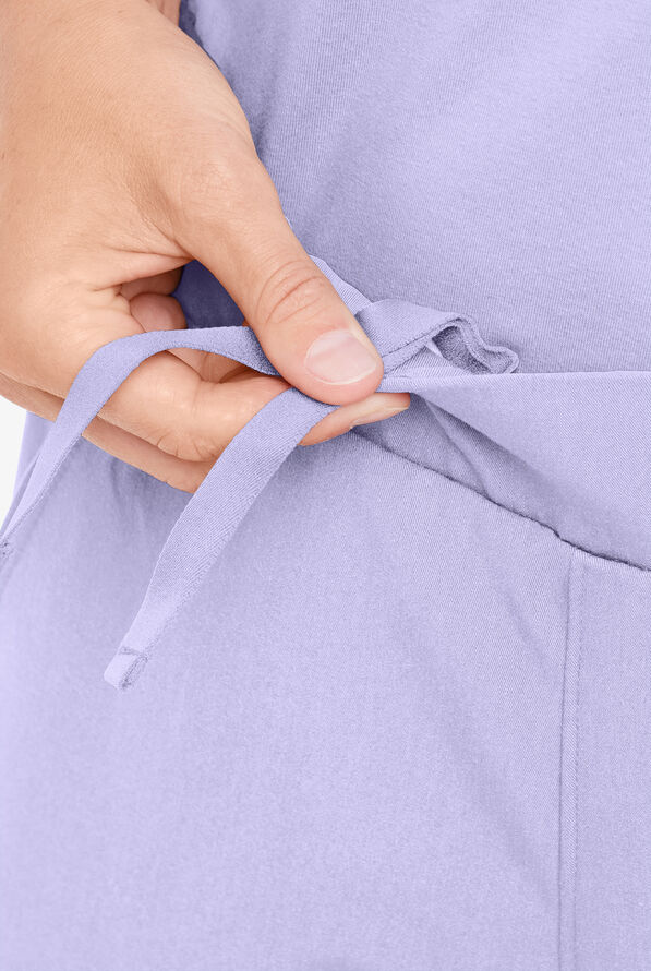 MOVEMENT by Butter-Soft Vega Women's 5-Pocket Flat Front Jogger STRETCH Scrub Pants - Tall - Grape Haze - 3