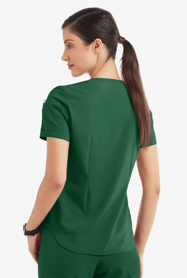 Tafford Active Stretch Women's 7-Pocket Scrub Set - Hunter - 4