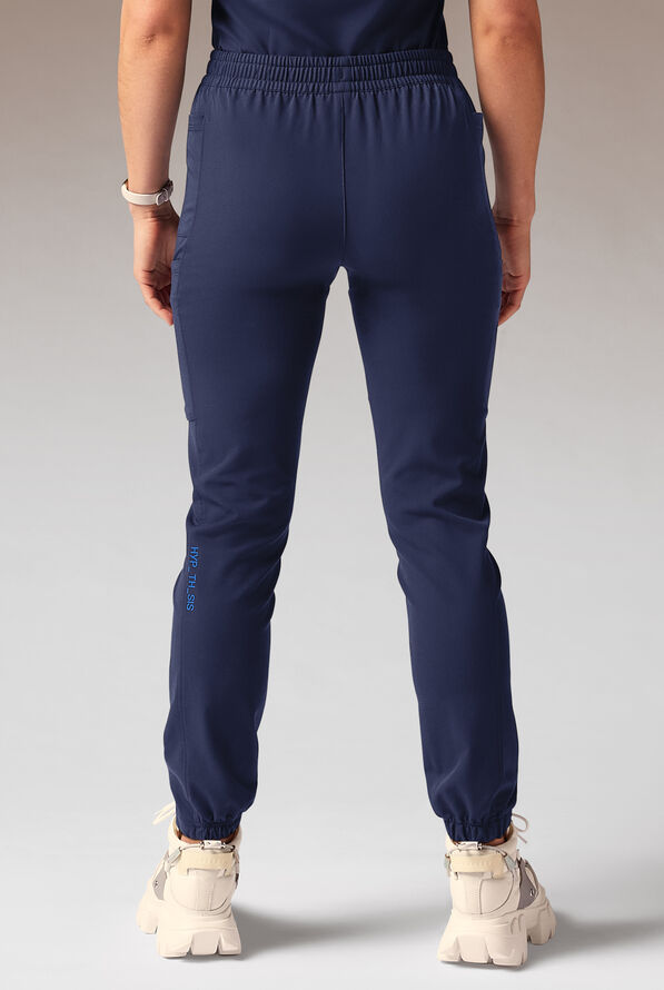 Pantal&oacute;n m&eacute;dico Hypothesis Cache estilo jogger con 6 bolsillos para mujer - Navy - 2
