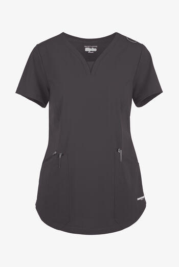 Skechers by Barco Slip-ins Serene Women's 3-Pocket STRETCH Gusset V-Neck Scrub Top