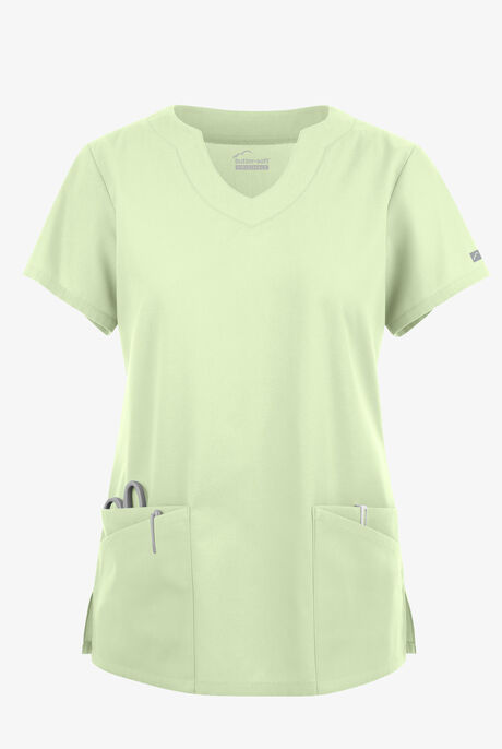 Butter-Soft Originals Women's 6-Pocket Scallop Neck Scrub Top