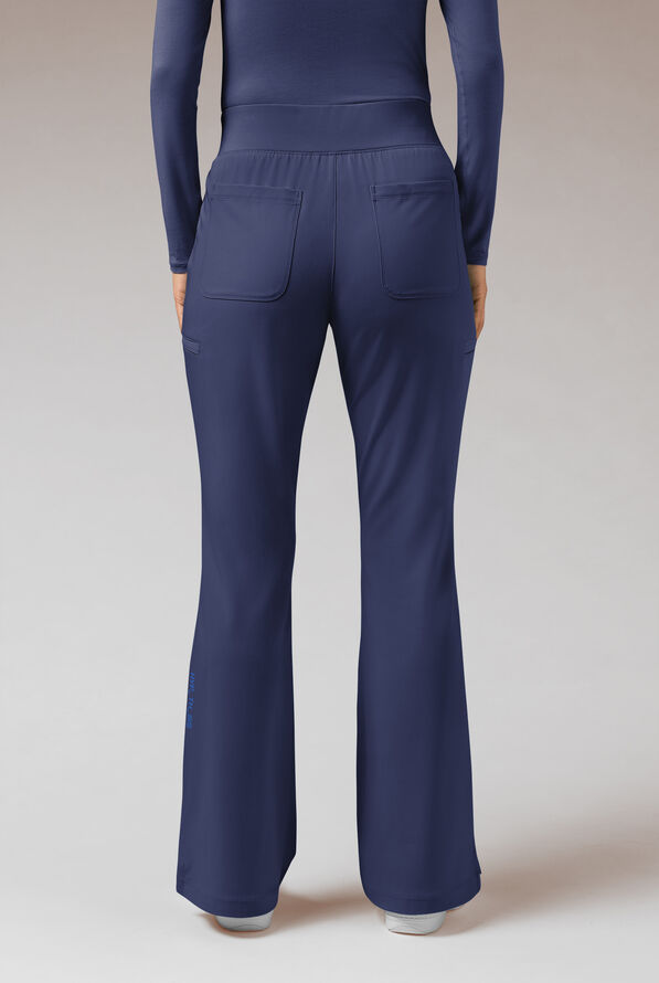 Patanlón médico Hypothesis Meta FL de tiro alto con piernas acampanadas y 7 bolsillos para mujer - Navy - 2