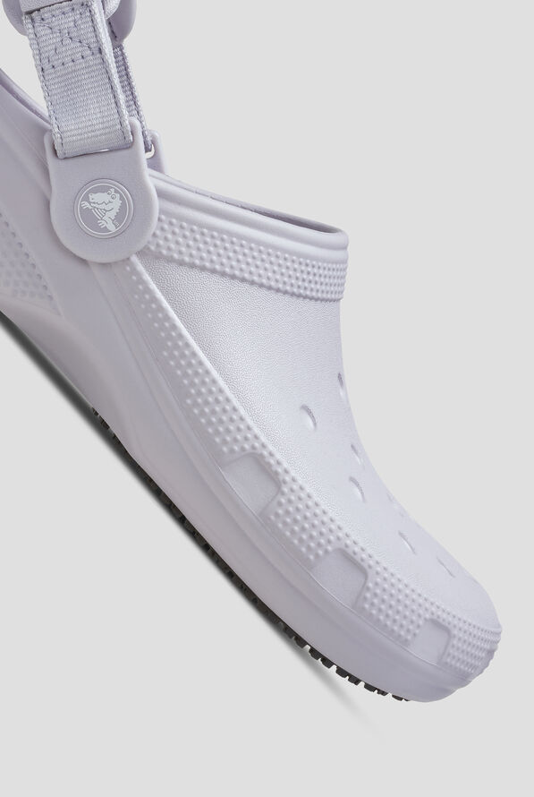 Crocs&trade; Unisex Mauve Mist Classic Slip Resistant Work Clog - null - 3