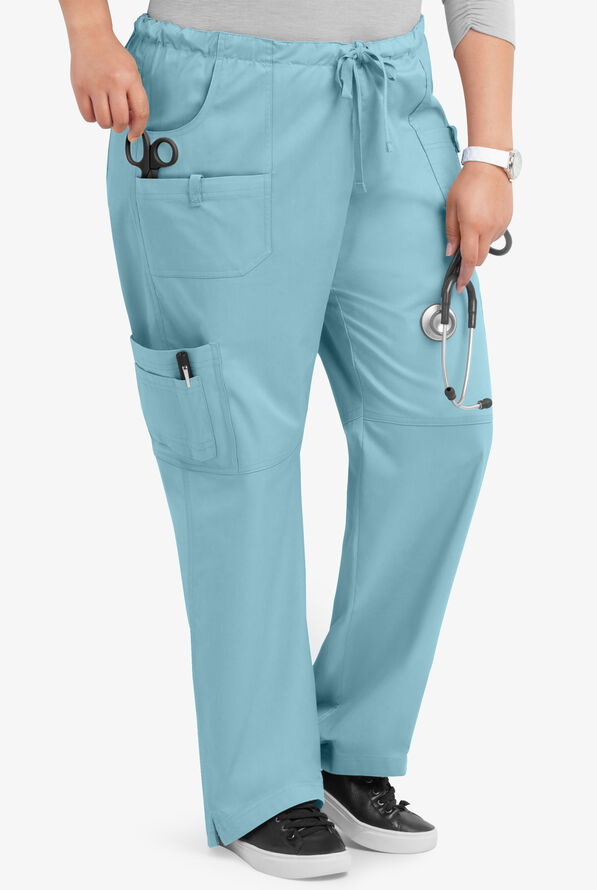 Pantal&oacute;n m&eacute;dico Butter-Soft STRETCH Tall con cord&oacute;n y 10 bolsillos para mujer - Dew Drop - 4